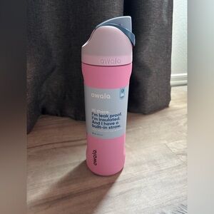 Owala Pink Insulated Bottle with Built-In Straw